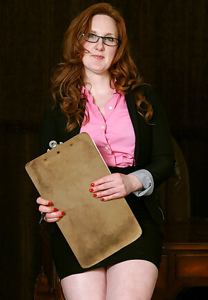Redhead mature secretary Aella Rae